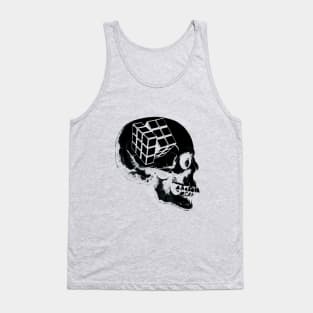 Rubik's cube skull Tank Top